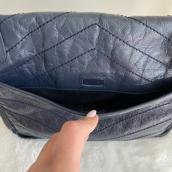 YSL Niki Medium Chain Bag- Navy - Picture 3 of 14